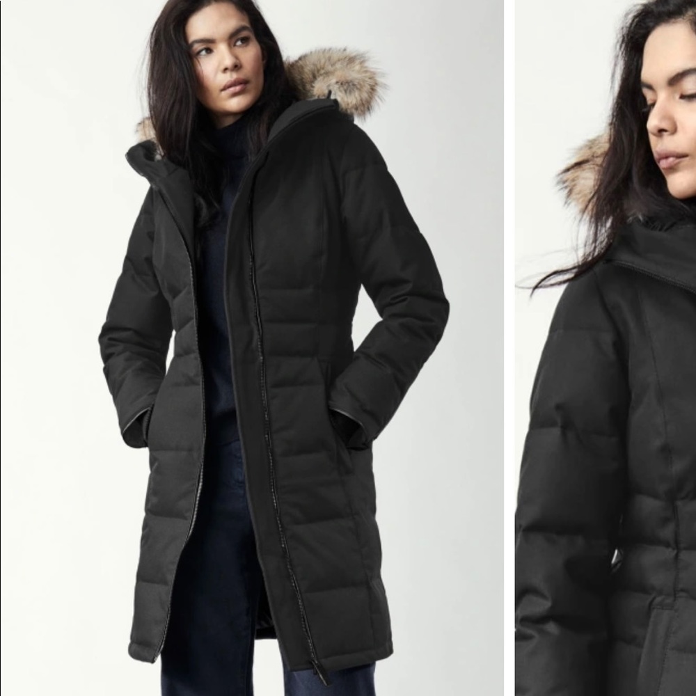 VERY WARM CANADA GOOSE jacket-great condition! Small, Black, rare “Pembina” fit!